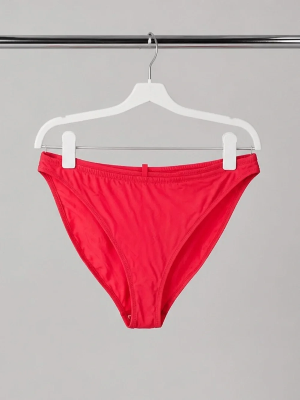 NWT Recycled Swim Plus Size Mid Coverage Swim Bottoms Ruby Red - Size 4X